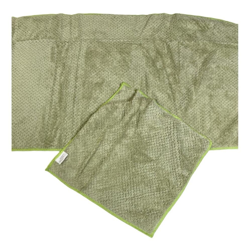NWOT Bath sheets Quick dry, highly absorbent, microfiber, six towels, sage green